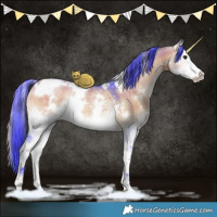 Horse Color:Watercolor Plaid  White Spotted Brown Onyx Sabino Rabicano 