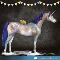 Horse Color:Painted Nacre White Spotted Brown Chinchilla Ice Onyx 