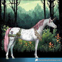 Horse Color:Painted Watercolor Silver Smoky Black Appaloosa