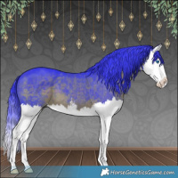 Horse Color:Watercolor White Spotted Brown Splash 