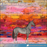 Horse Color:Smoky Grullo Rabicano Brindle 