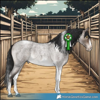 Horse Color:Brown Roan Dun Splash Tobiano Frame Rabicano 