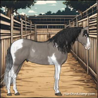 Horse Color:Grullo Roan Splash Tobiano Rabicano 