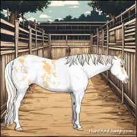 Horse Color:Palomino Sabino Rabicano 