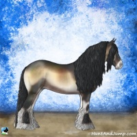Horse Color:Brown Onyx Sabino Rabicano 