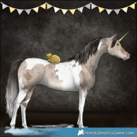 Horse Color:Liver Red Dun Ice Tobiano Brindle 