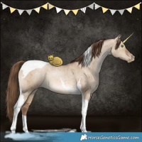 Horse Color:Brown Pearl Dun Tobiano Brindle 