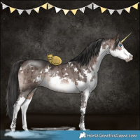 Horse Color:White Spotted Brown Dun Mushroom Splash Brindle 