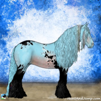 Horse Color:Watercolor Brown Tobiano 