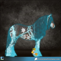 Horse Color:Thunderstruck Brown Ice Sabino Tobiano 