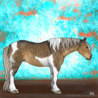 Horse Color:Silver Smoky Grullo Tobiano 