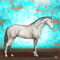 Horse Color:Liver Red Dun Roan Sabino Brindle 