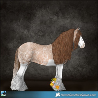 Horse Color:Liver Chestnut Ice Pearl Splash 