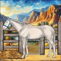 Horse Color:Cremello 