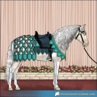 Horse Color:Silver Amber Cream Champagne Tobiano 