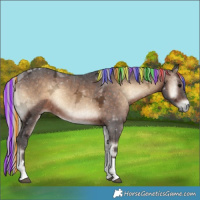 Horse Color:Painted Silver Brown Ice Onyx Tobiano 
