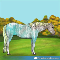 Horse Color:Painted Silver Smoky Black Ice Tobiano 