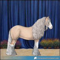 Horse Color:Silver Sable Champagne Dun Splash 
