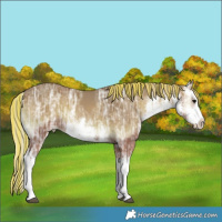 Horse Color:Painted White Spotted Silver Blue Onyx Ice 