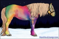 Horse Color:Watercolor White Spotted Liver Red Onyx 