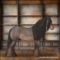 Horse Color:Liver Red Roan 