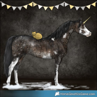 Horse Color:Brown Ice Dun Sabino Brindle