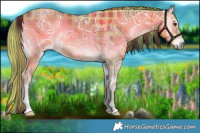 Horse Color:Plaid  White Spotted Liver Red Onyx Ice 