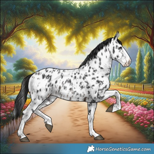 Horse Color:Brown Sabino Splash Near Leopard  and Gray Brown Sabino Splash Near Leopard 