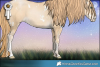 Horse Color:White Spotted Smoky Black Pearl 