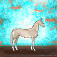 Horse Color:Silver Smoky Black Pearl Tobiano Frame Appaloosa 