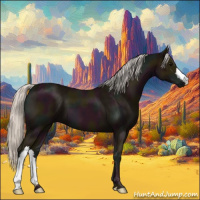 Horse Color:Midnight Silver Black 