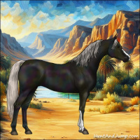 Horse Color:Midnight Silver Black 
