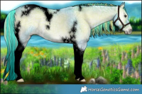 Horse Color:Void Painted Watercolor Liver Red Onyx Ice Tobiano