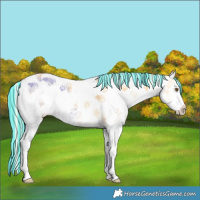 Horse Color:Painted White Spotted Silver Classic Cream Champagne Ice Onyx Splash 