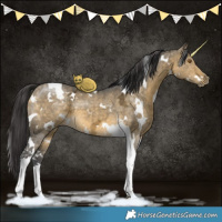 Horse Color:White Spotted Buckskin Ice Dun Tobiano Brindle 