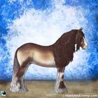 Horse Color:Chocolate Brown Onyx Sabino Rabicano 