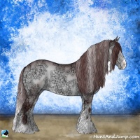 Horse Color:Chocolate Brown Chinchilla Ice Onyx Sabino 