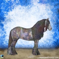 Horse Color:Nacre Bay Chinchilla Ice Onyx Sabino Rabicano 