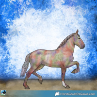Horse Color:Nacre Silver Grullo Rabicano