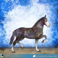 Horse Color:Nacre Chocolate Blue Onyx Ice Sabino 