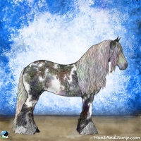 Horse Color:Nacre White Spotted Silver Brown Chinchilla Ice 