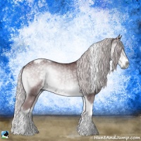 Horse Color:Chocolate Silver Smoky Blue Onyx Chinchilla Tobiano 