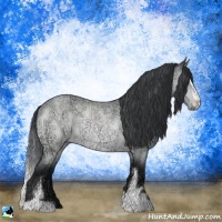 Horse Color:Brown Chinchilla Ice Roan Sabino Rabicano 