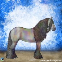 Horse Color:Nacre Grullo Chinchilla Rabicano