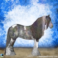 Horse Color:Nacre Brown Chinchilla Ice Tobiano Rabicano 