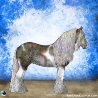 Horse Color:Nacre Chocolate Silver Brown Chinchilla Ice Tobiano 