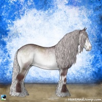 Horse Color:Chocolate Silver Brown Chinchilla Onyx Sabino 