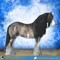 Horse Color:Brown Ice Onyx Sabino