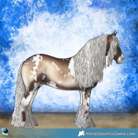 Horse Color:White Spotted Liver Red Onyx Mushroom Rabicano 