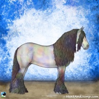 Horse Color:Nacre Brown Chinchilla Dun 